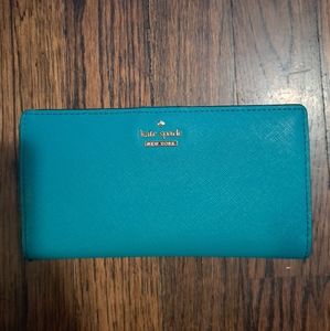 🚨SOLD🚨♠️Kate Spade♠️, Large Slim Bifold Wallet, NWOT, Color Blue